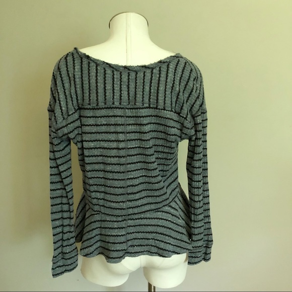 Free People We The Free Striped Peplum Top - Picture 3 of 4
